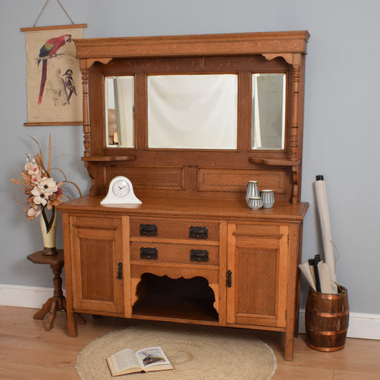 Arts and Crafts Mirrored Sideboard