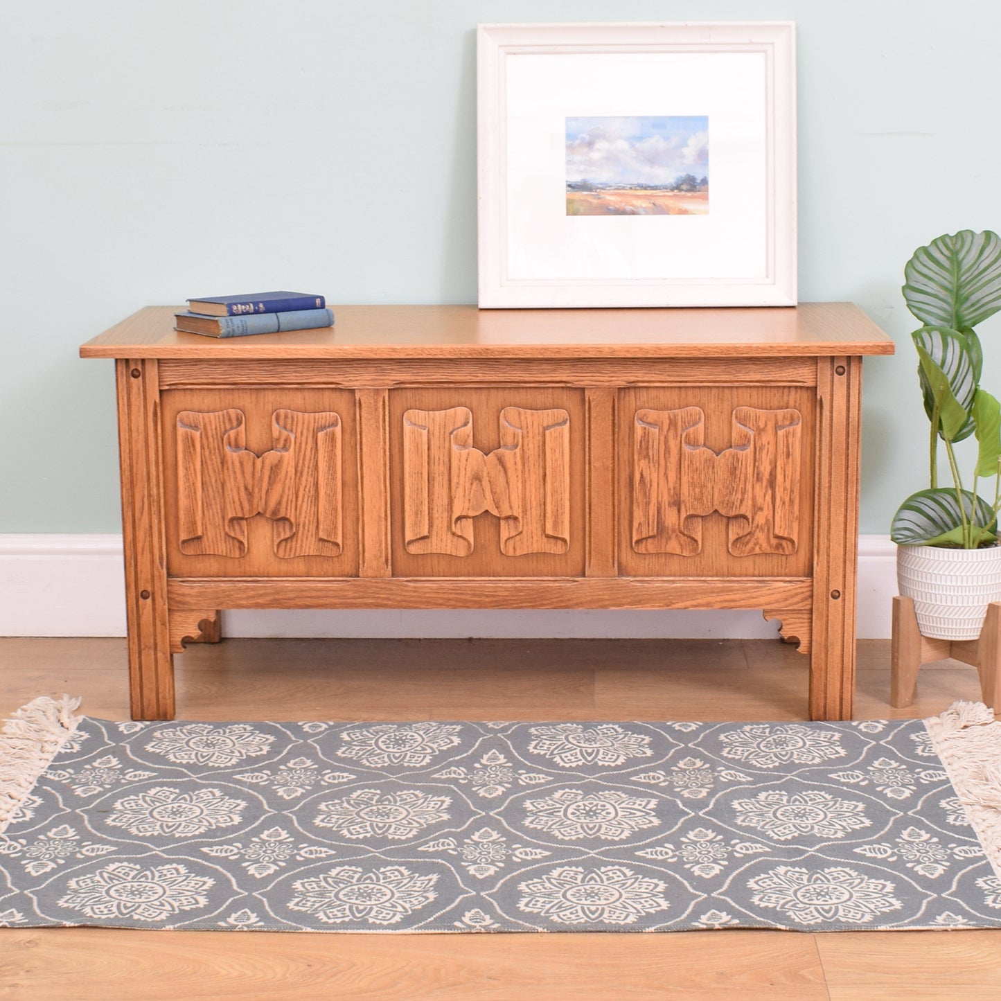 Restored Oak Blanket Box