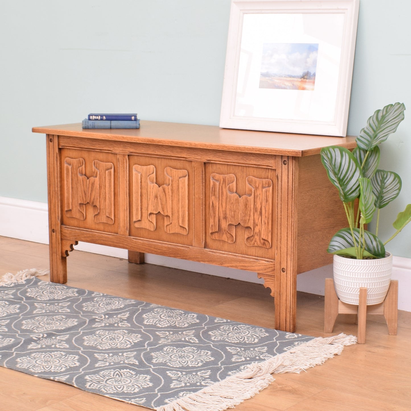 Restored Oak Blanket Box