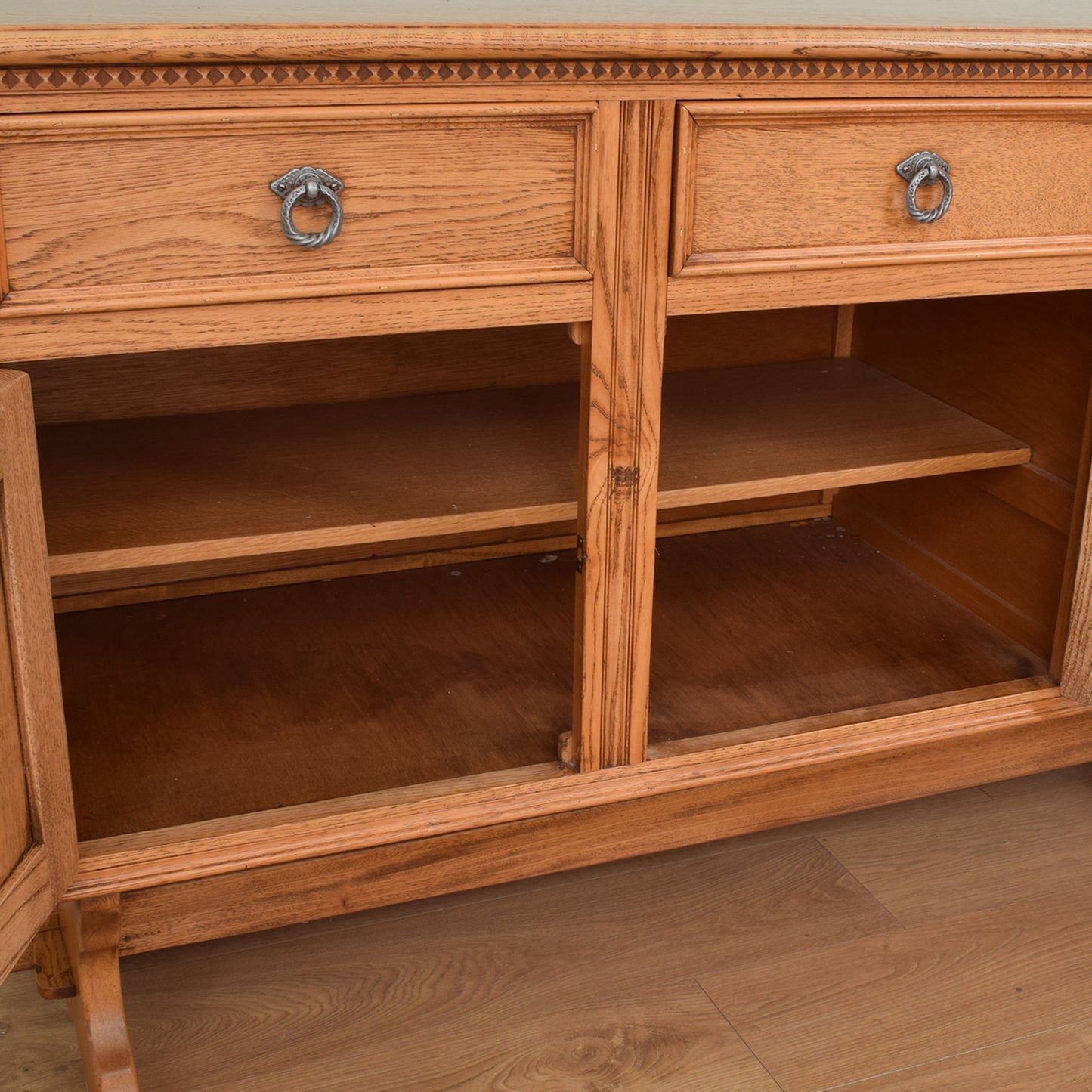 Jaycee Carved Oak Sideboard