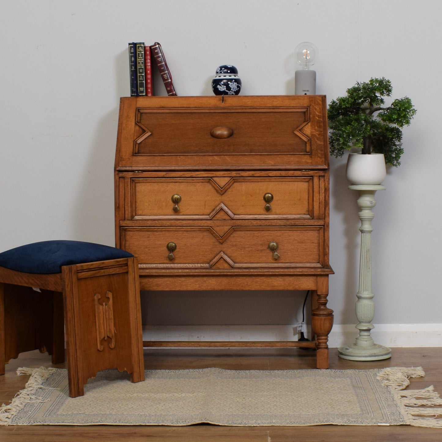 Vintage Oak Bureau