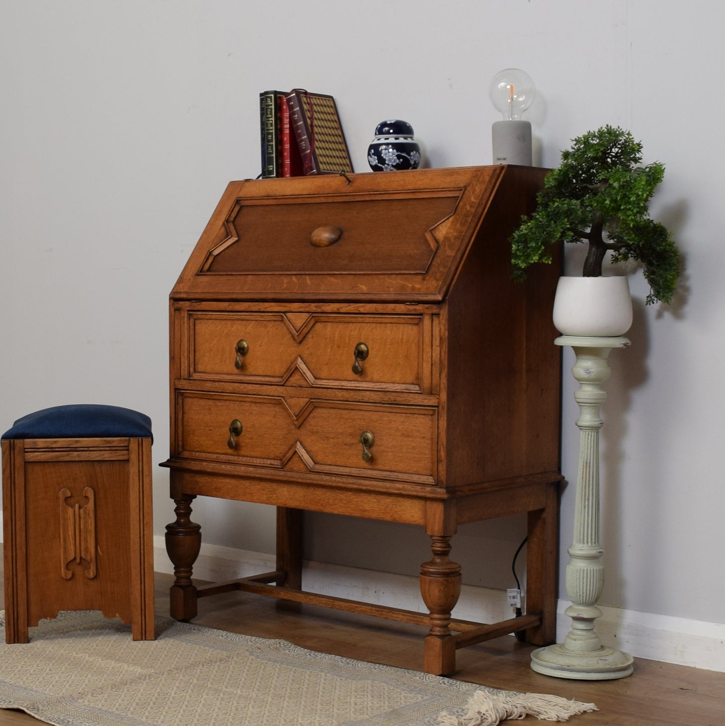 Vintage Oak Bureau