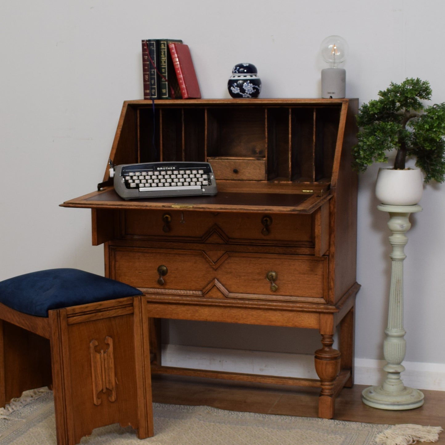 Vintage Oak Bureau