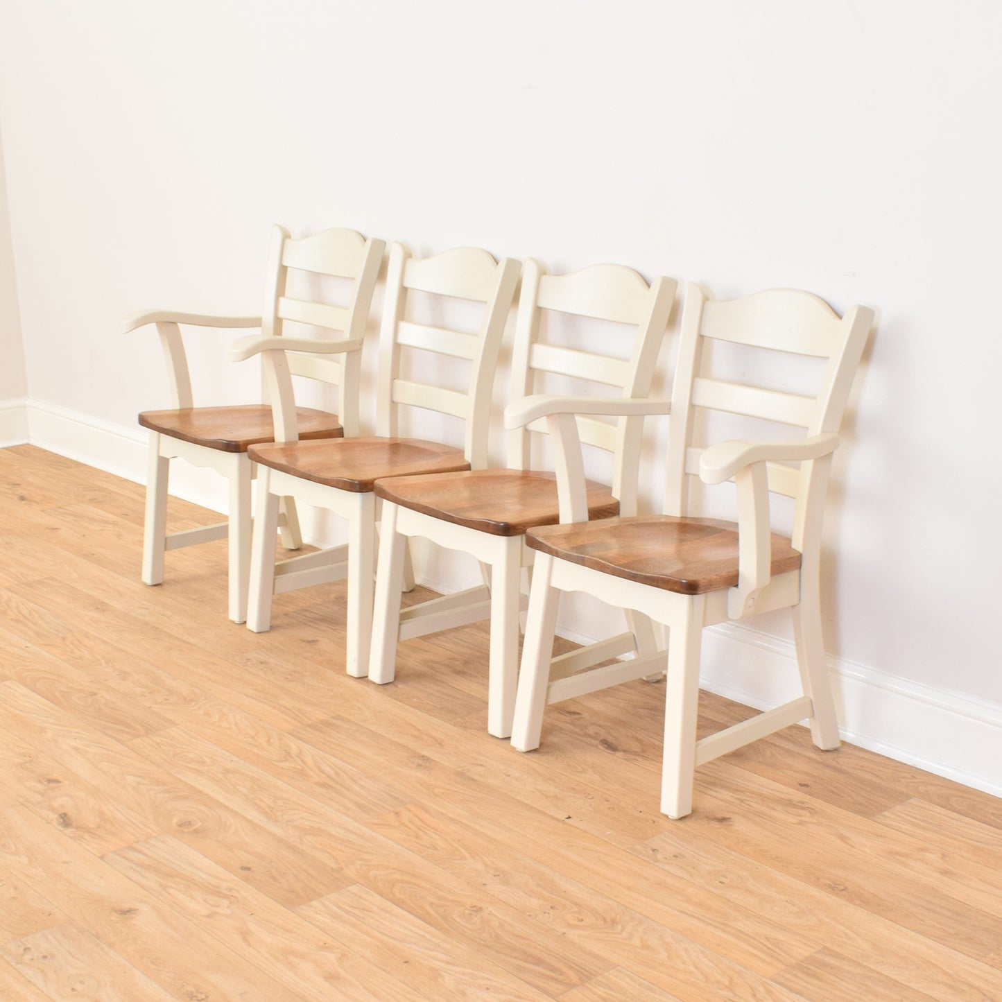 Dutch Oak Table And Four Chairs