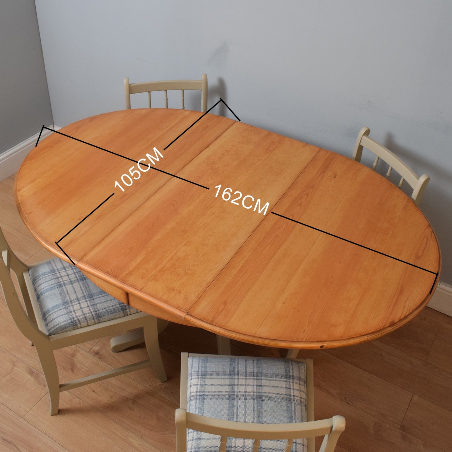 Painted Table and Four Chairs