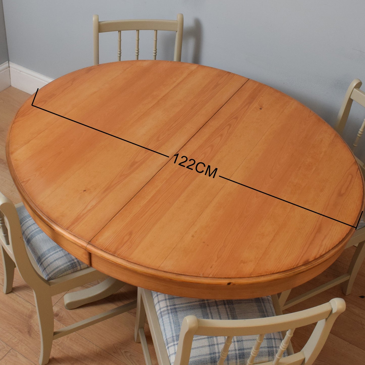 Painted Table and Four Chairs