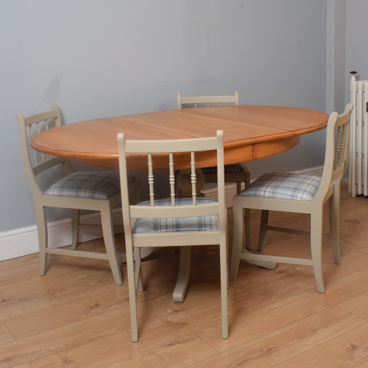 Painted Table and Four Chairs