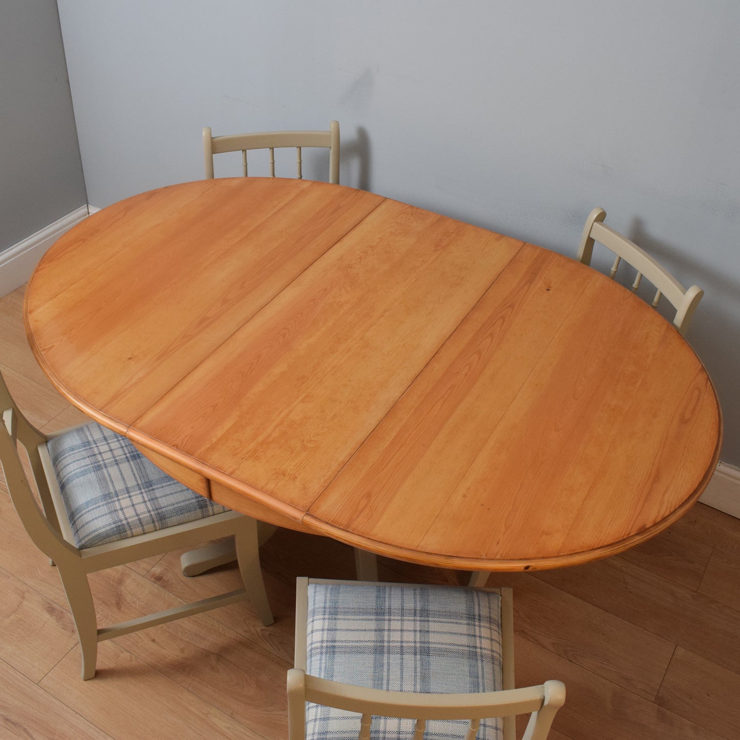 Painted Table and Four Chairs