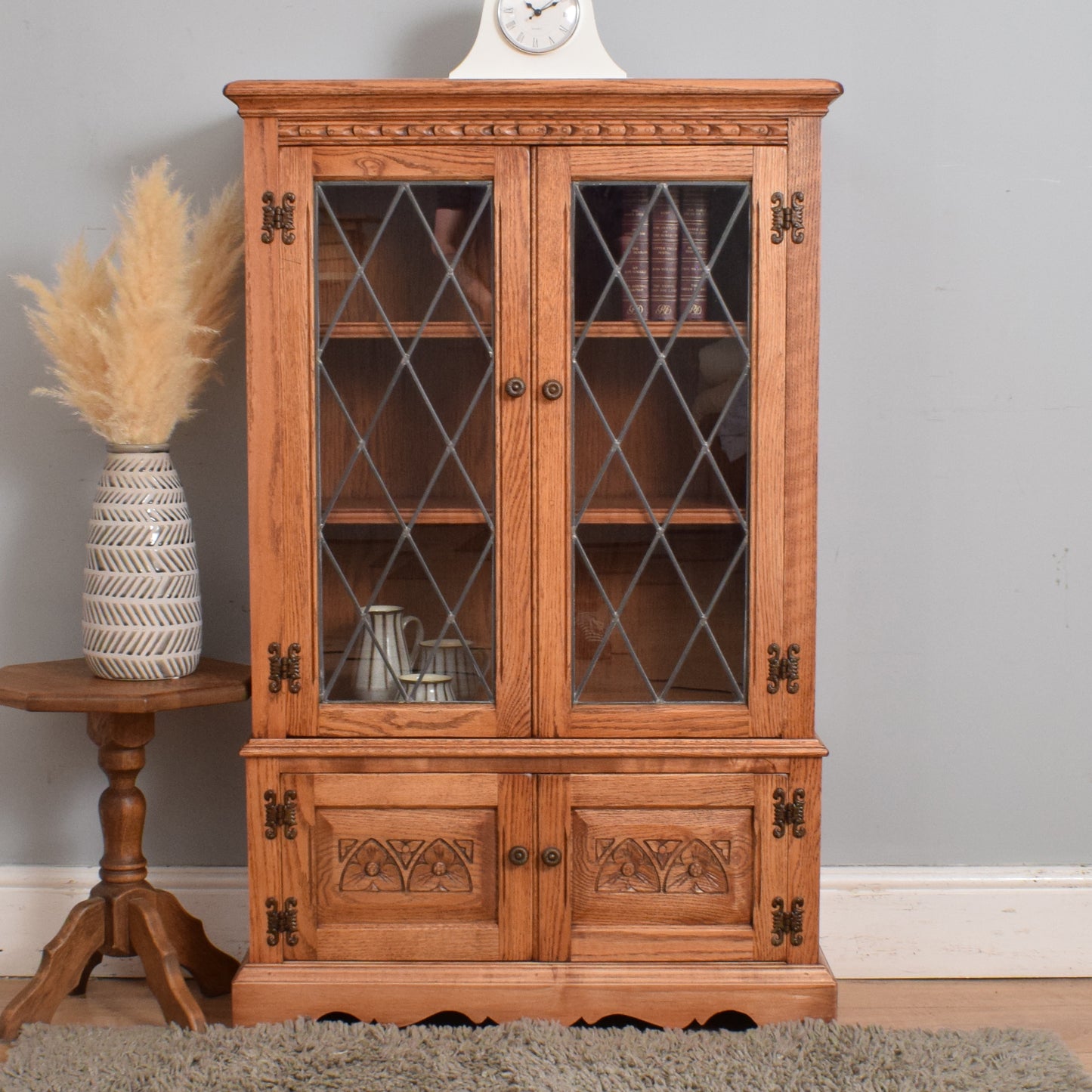 Old Charm Glazed Bookcase
