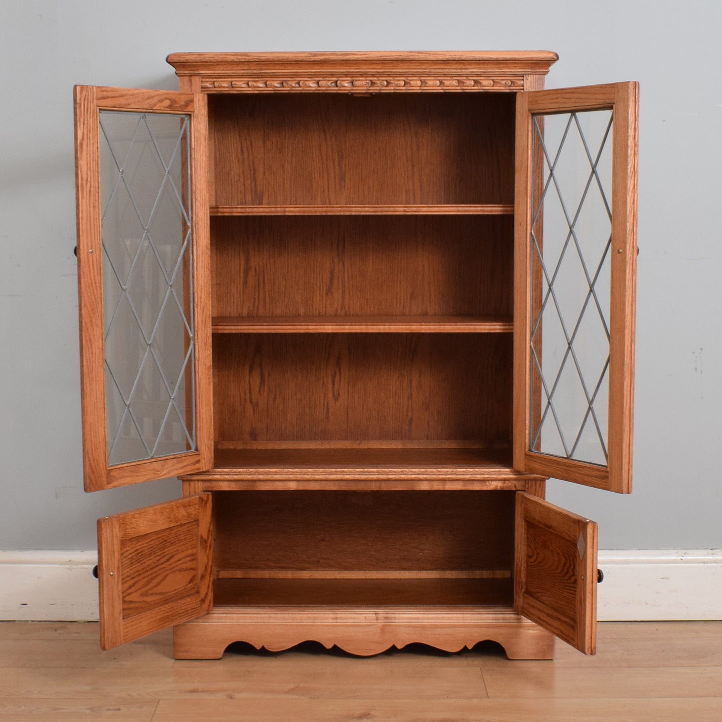 Old Charm Glazed Bookcase