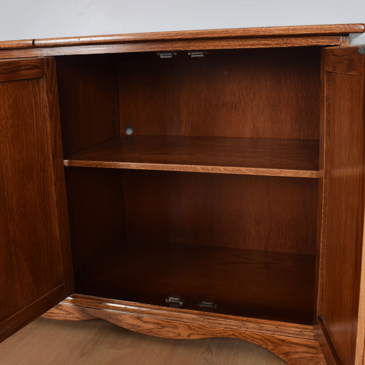 Carved Oak Stereo Unit