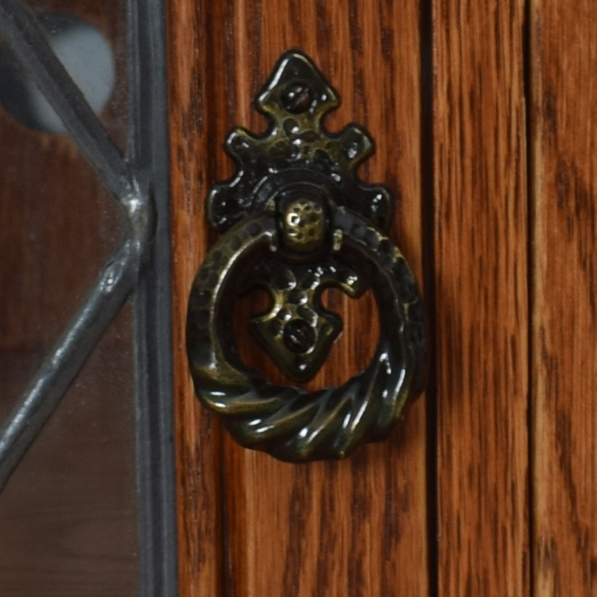 Carved Oak Stereo Unit