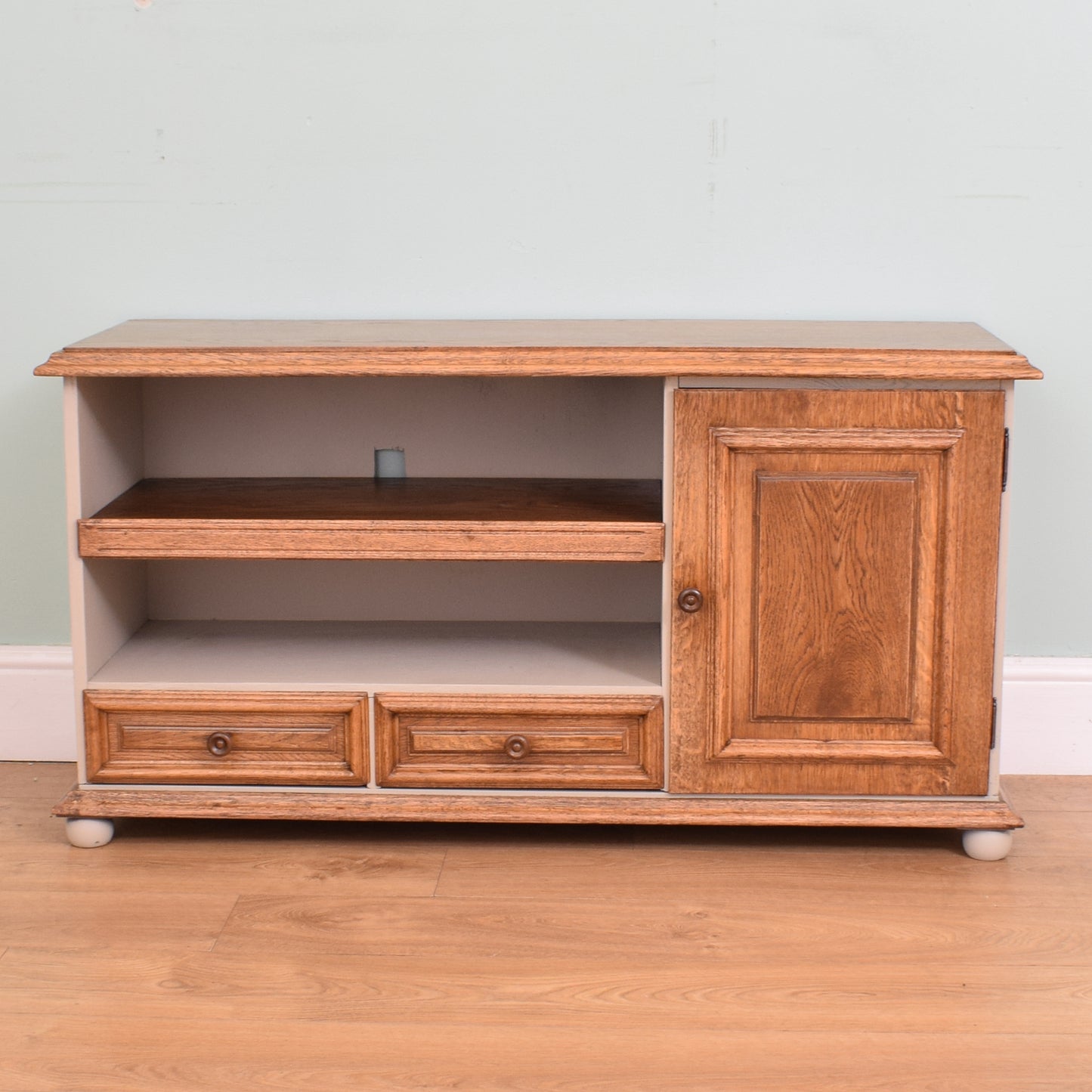 Restored Oak TV Cabinet