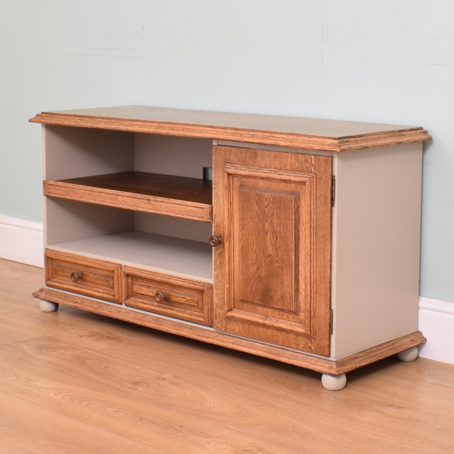 Restored Oak TV Cabinet