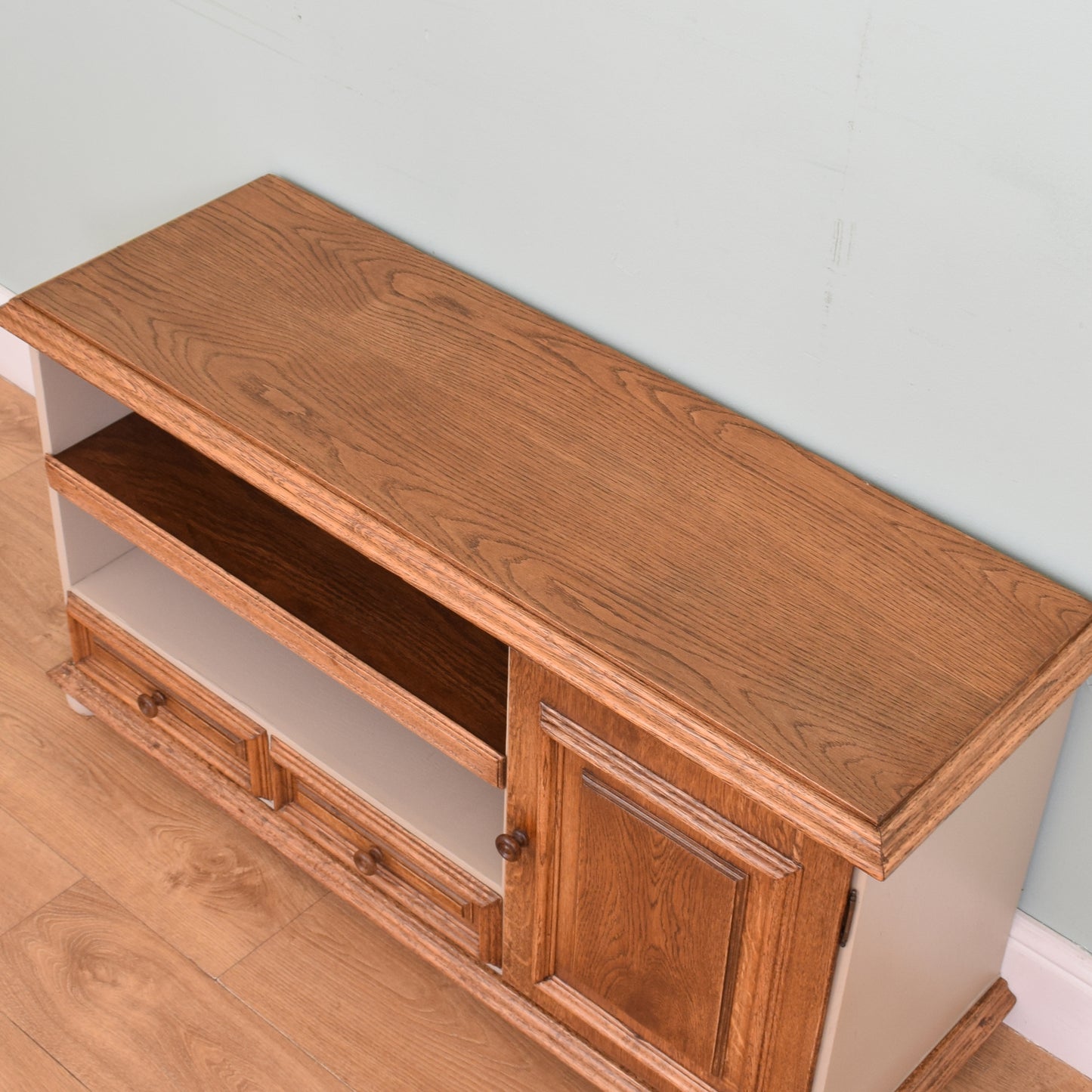 Restored Oak TV Cabinet