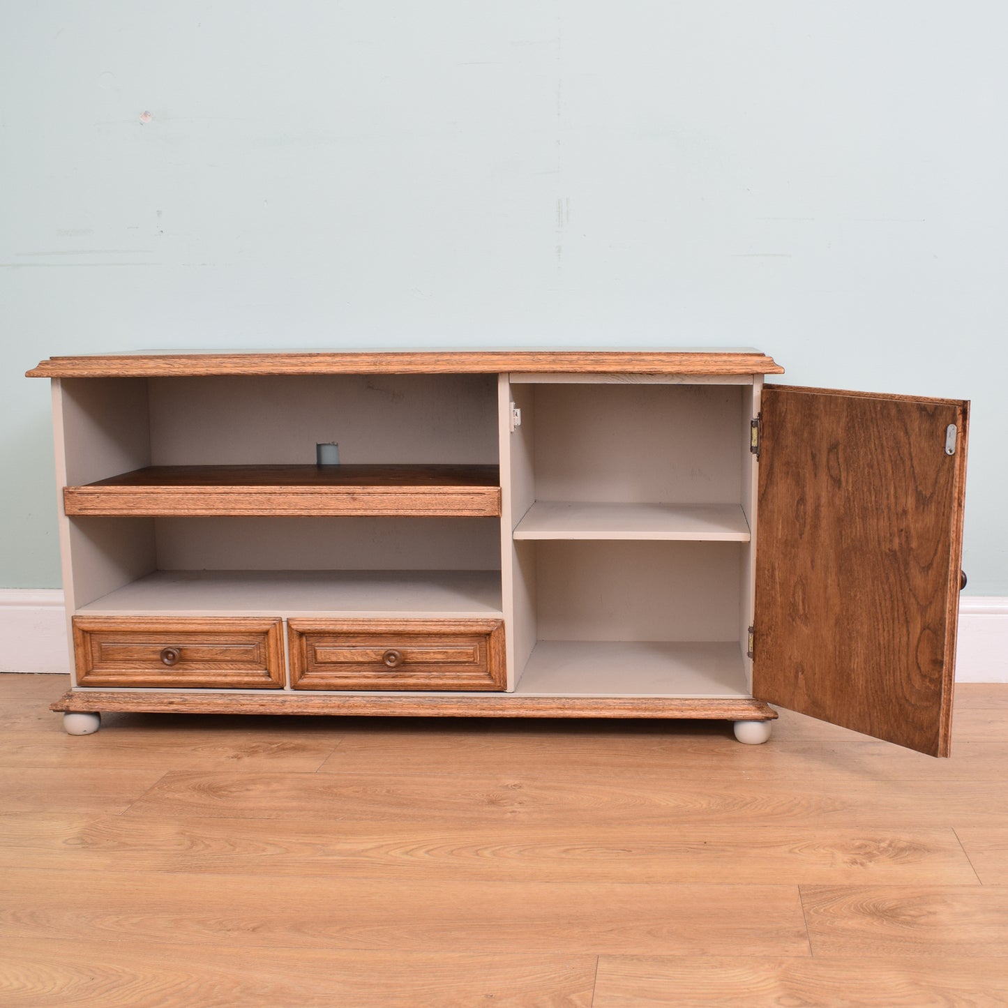 Restored Oak TV Cabinet