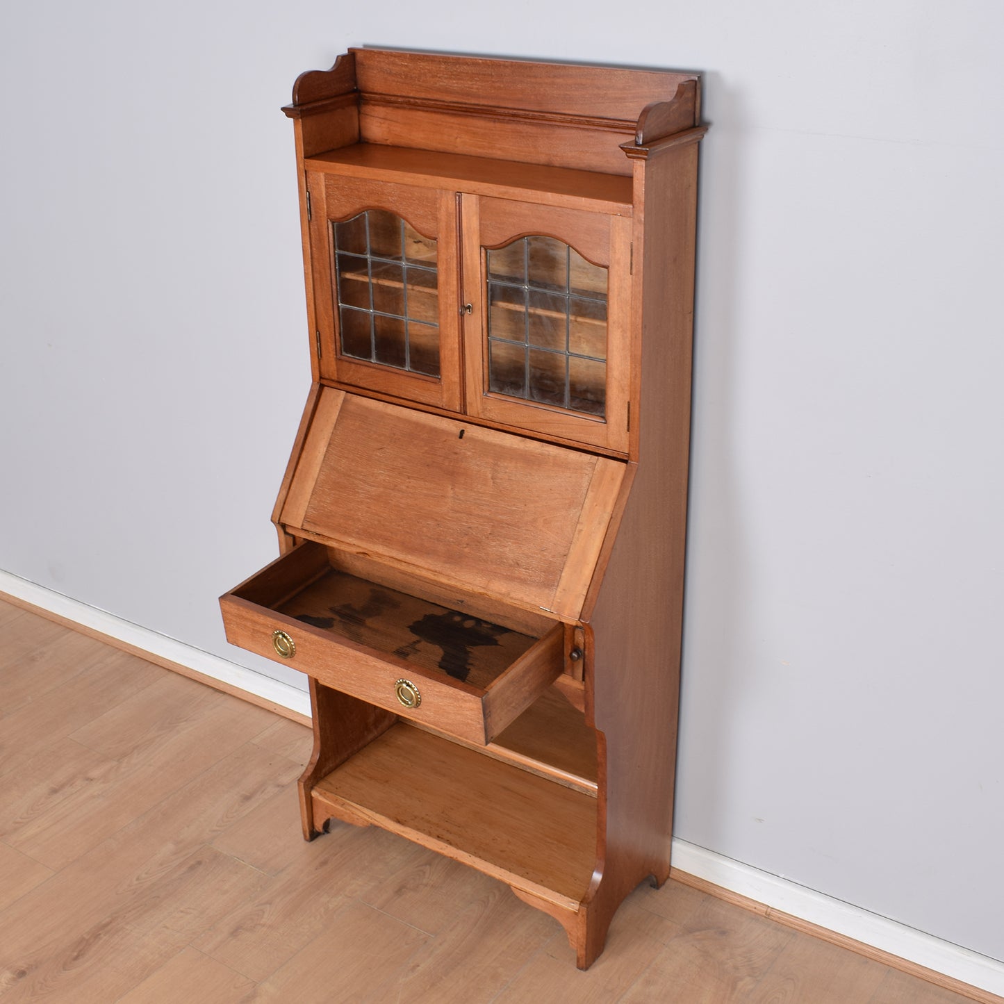 Oak Students Bureau Bookcase