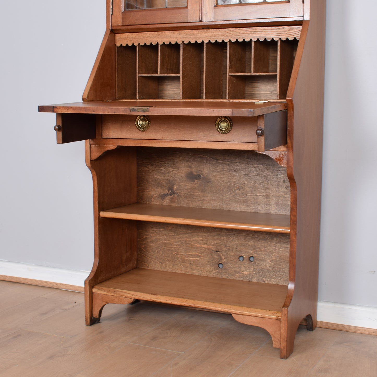 Oak Students Bureau Bookcase