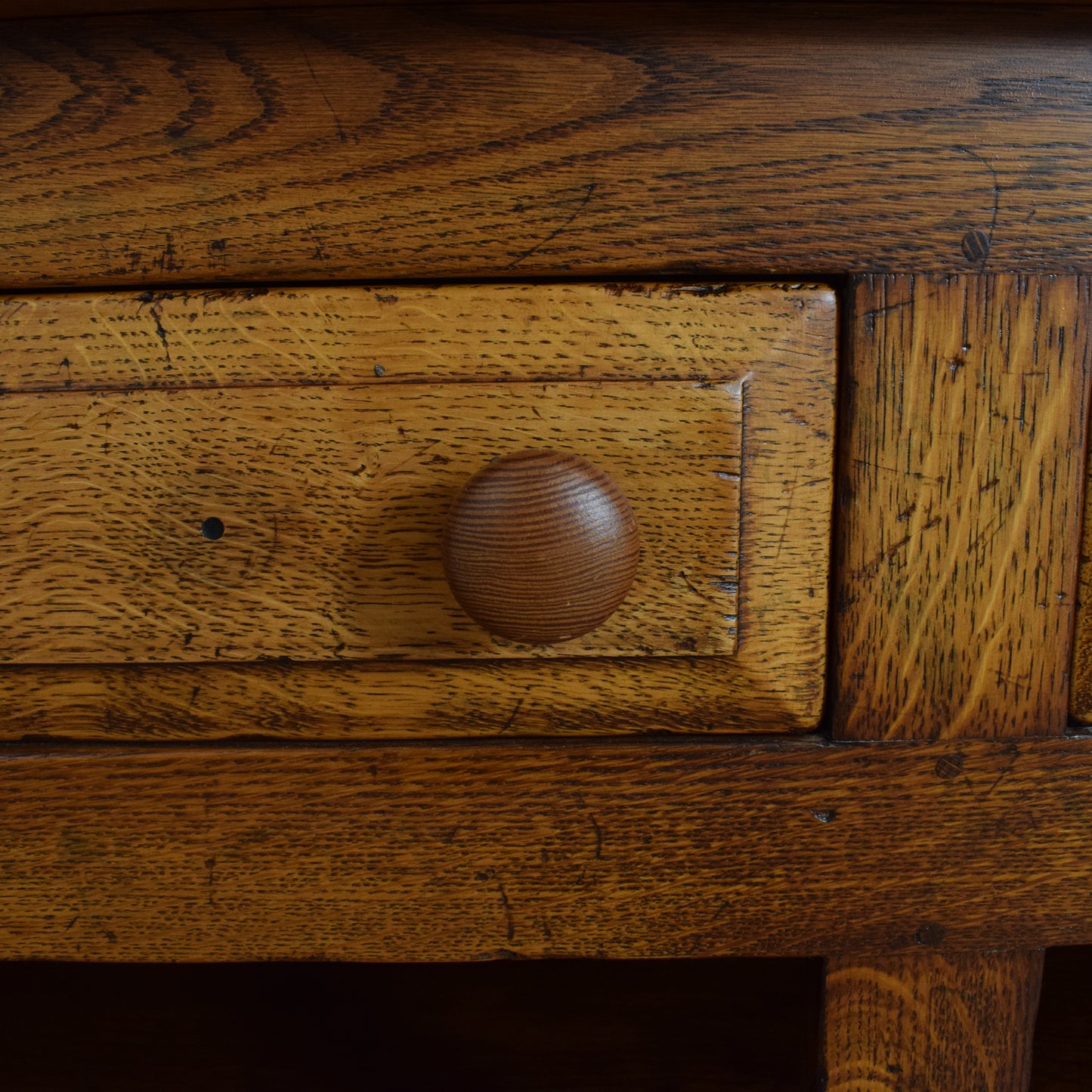 Large Vintage Oak Dresser