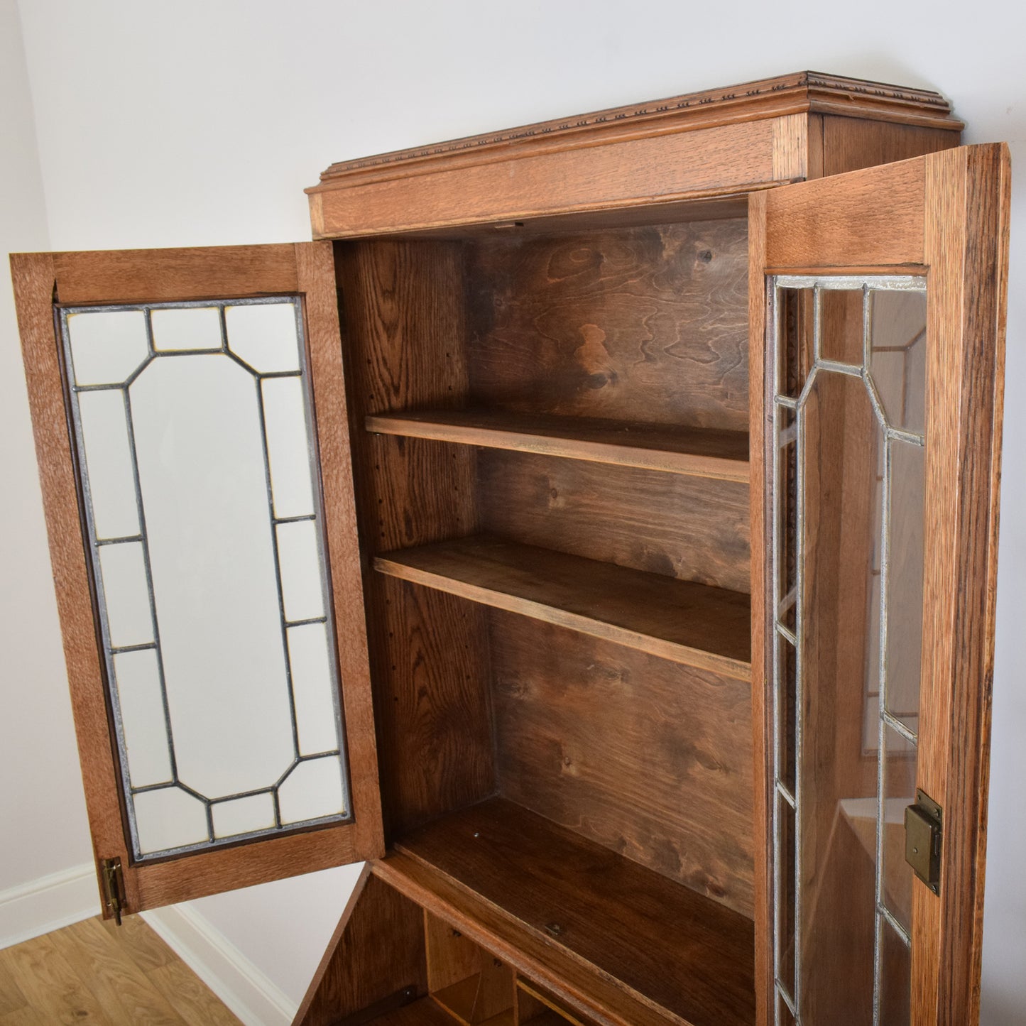 Restored Oak Bureau Bookcase
