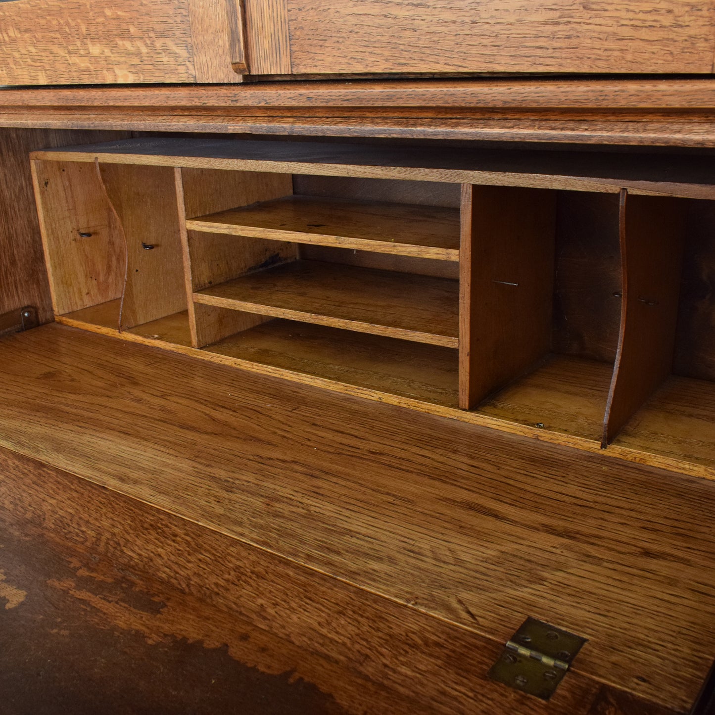 Restored Oak Bureau Bookcase