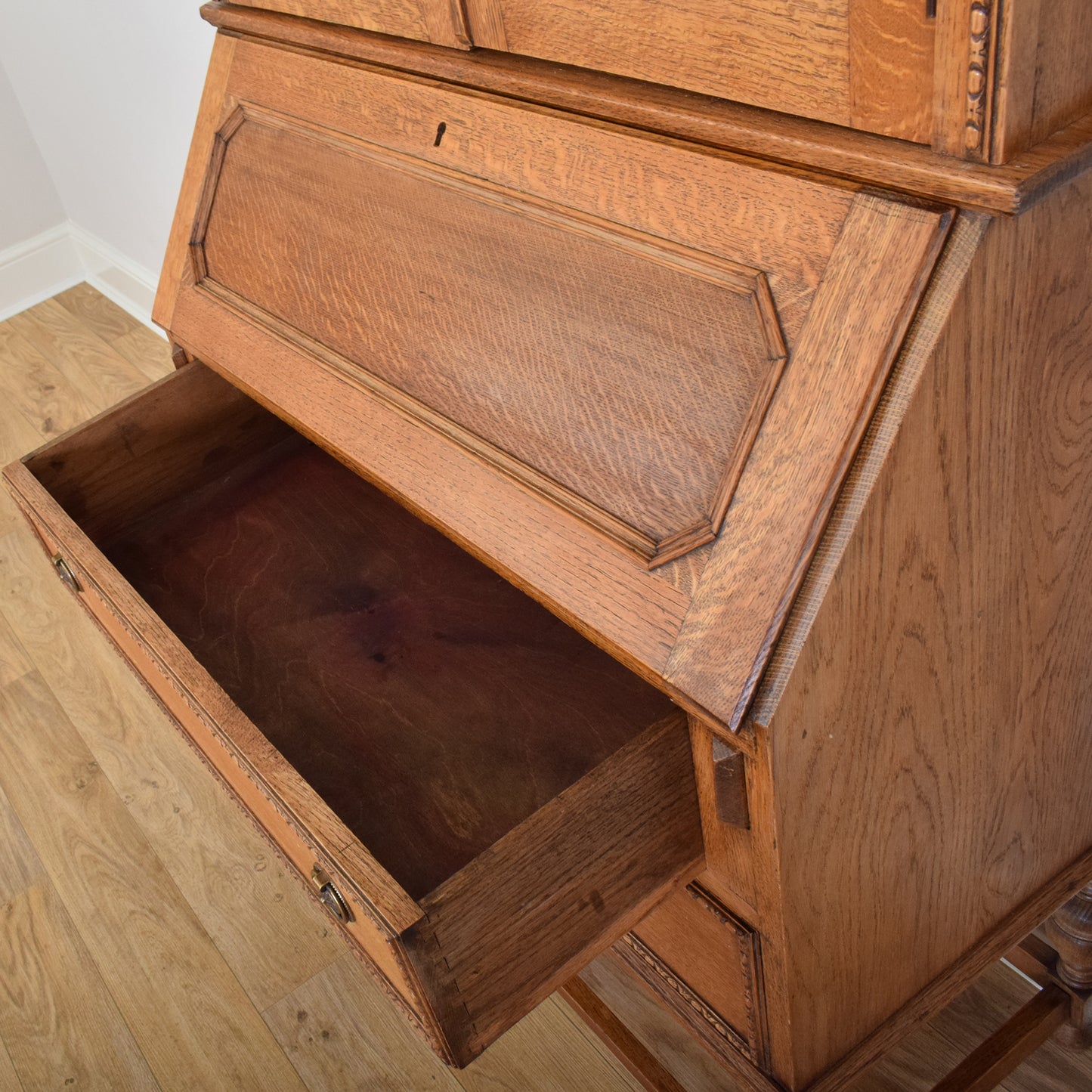 Restored Oak Bureau Bookcase