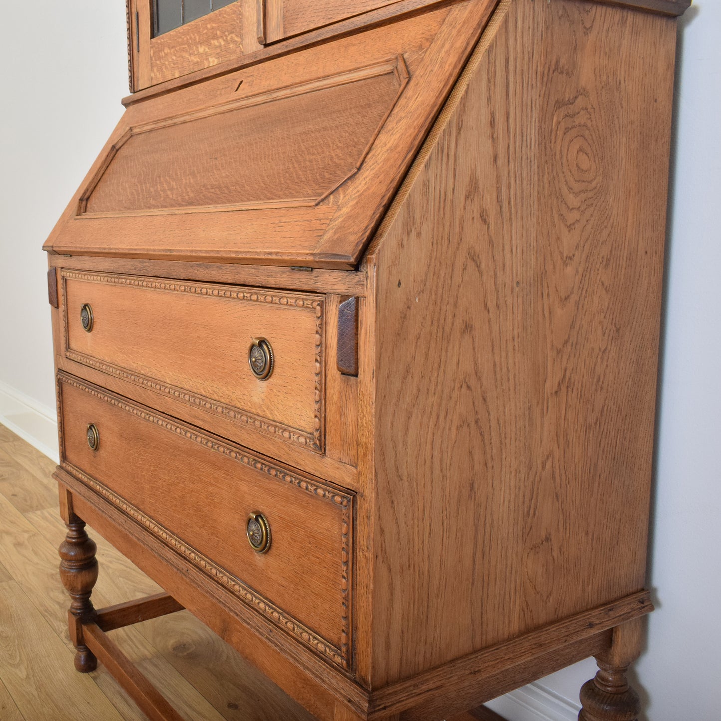 Restored Oak Bureau Bookcase