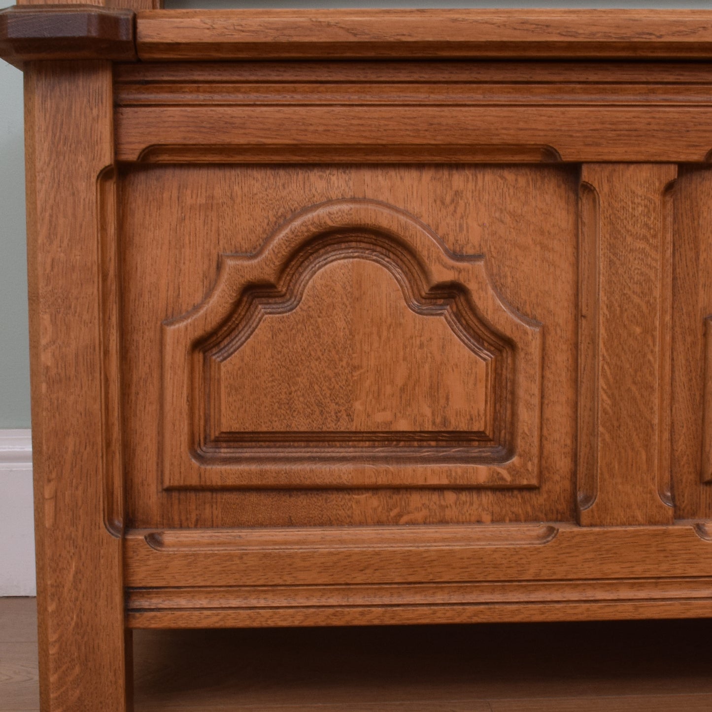 Carved Oak Settle