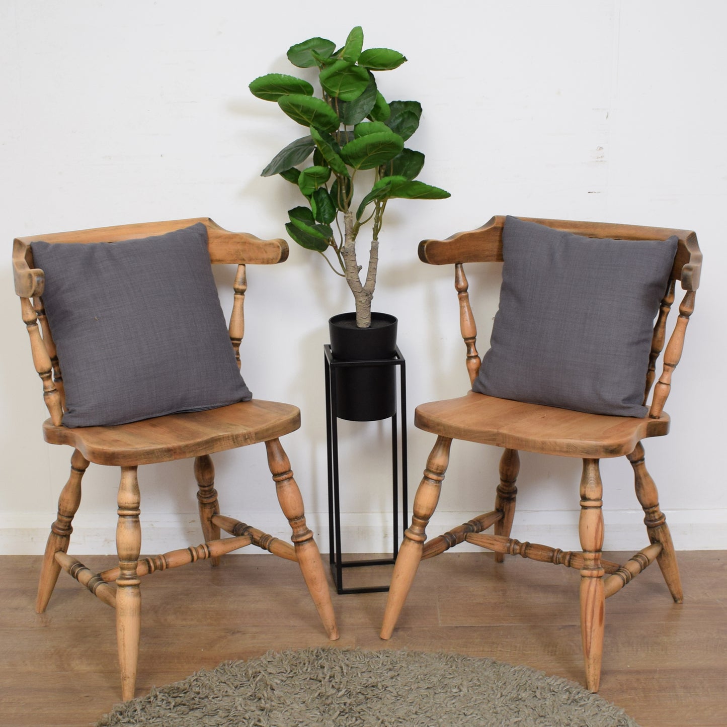 Pair Of Restored Smokers Chairs