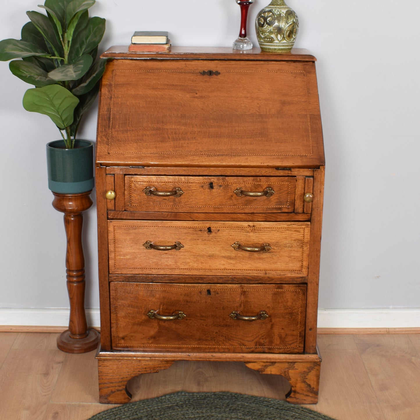 Regency Style Mahogany Bureau