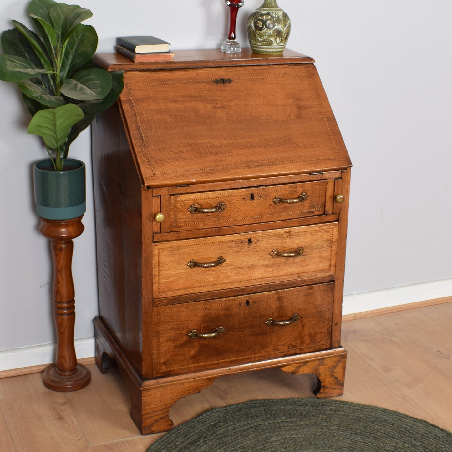 Regency Style Mahogany Bureau