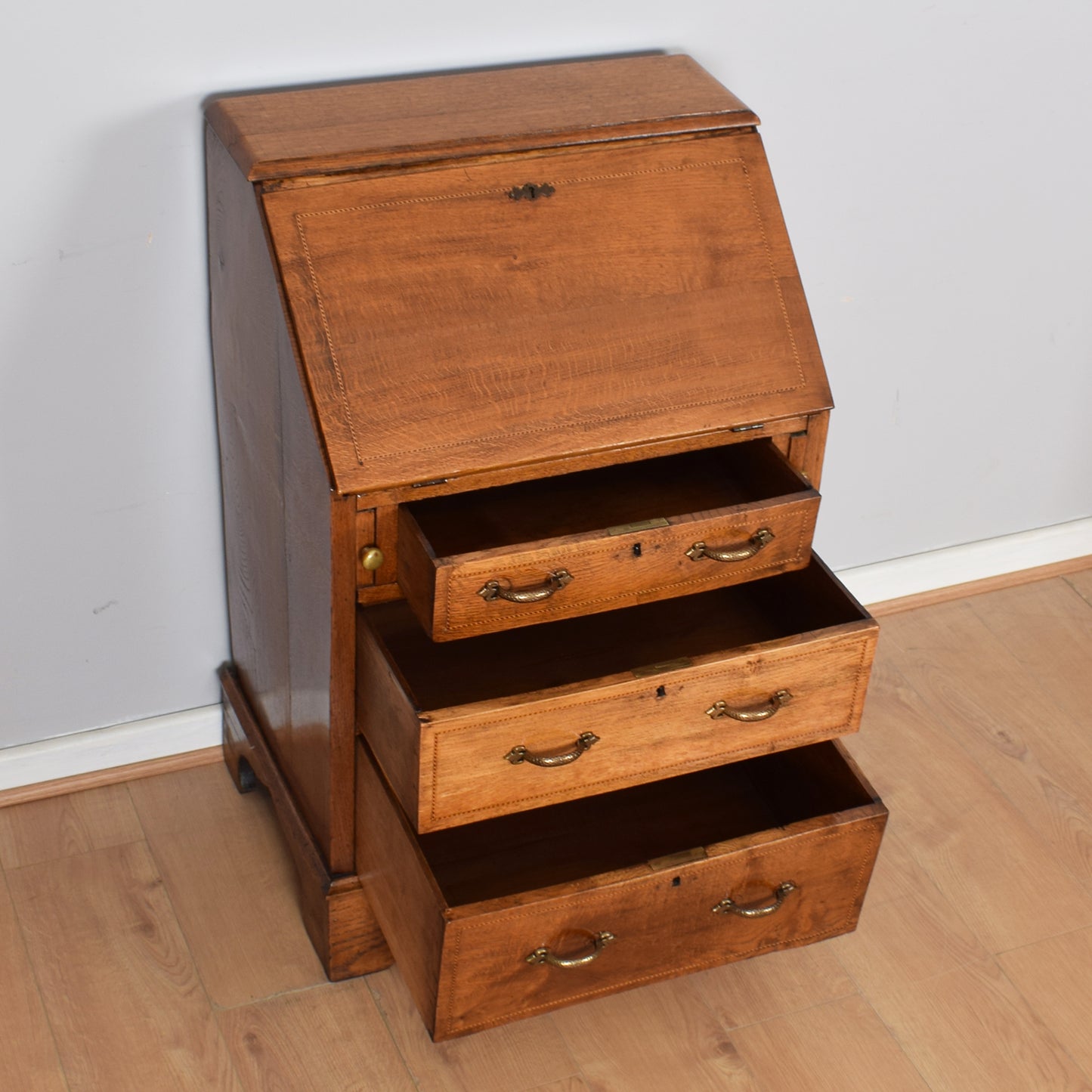 Regency Style Mahogany Bureau