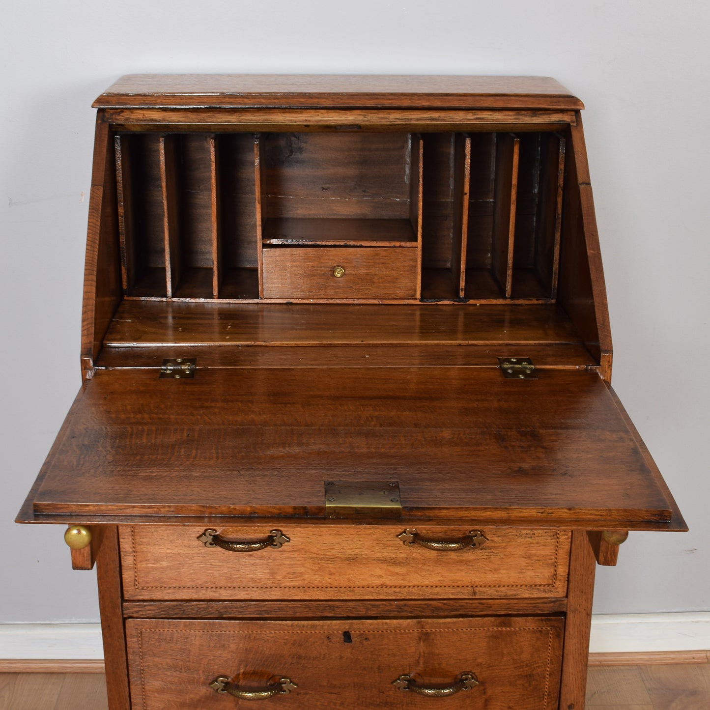 Regency Style Mahogany Bureau