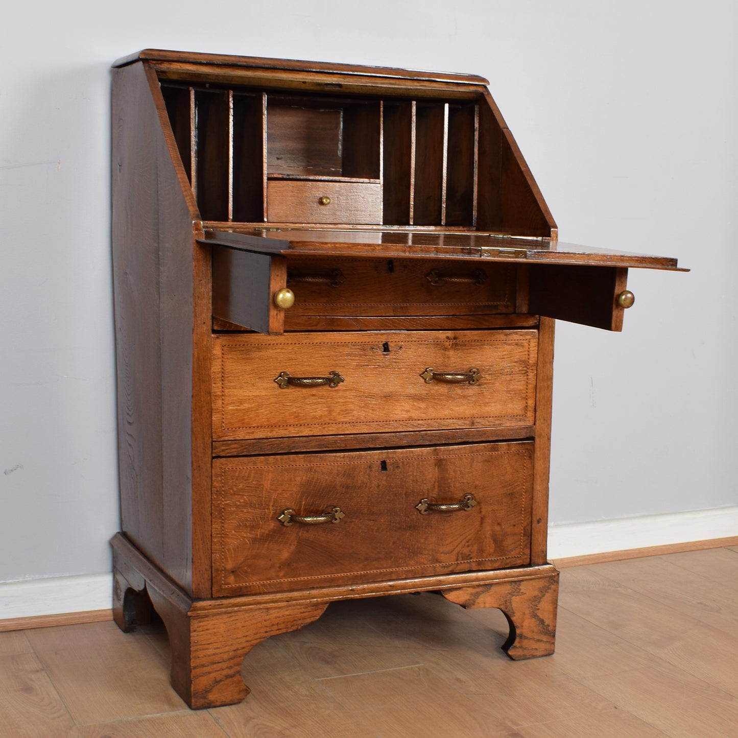 Regency Style Mahogany Bureau