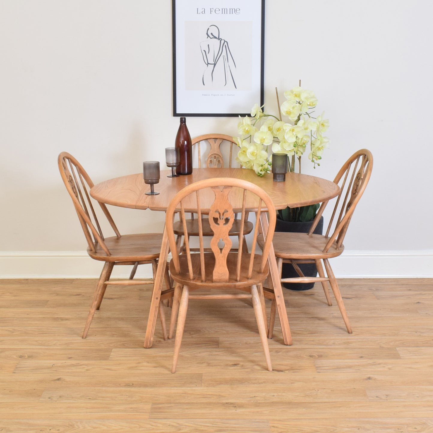 Ercol Table And Four Chairs