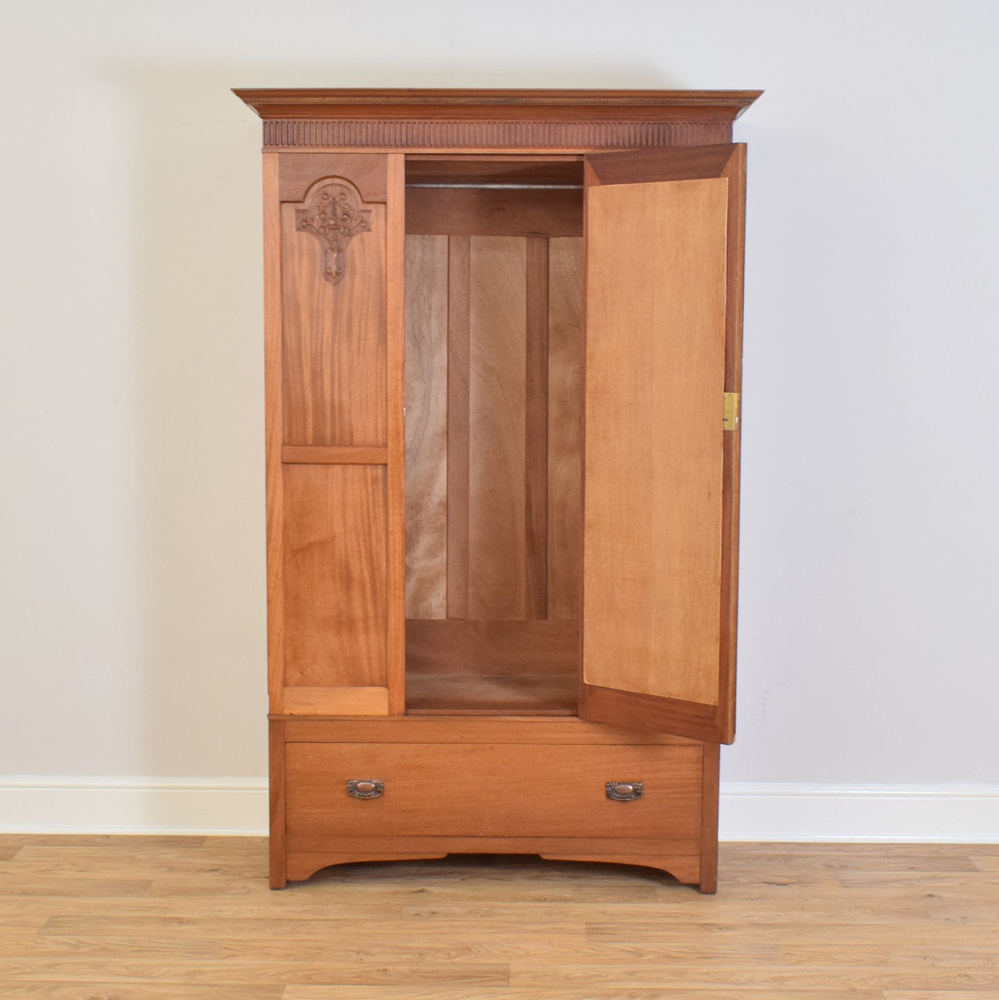 Edwardian Mahogany Wardrobe