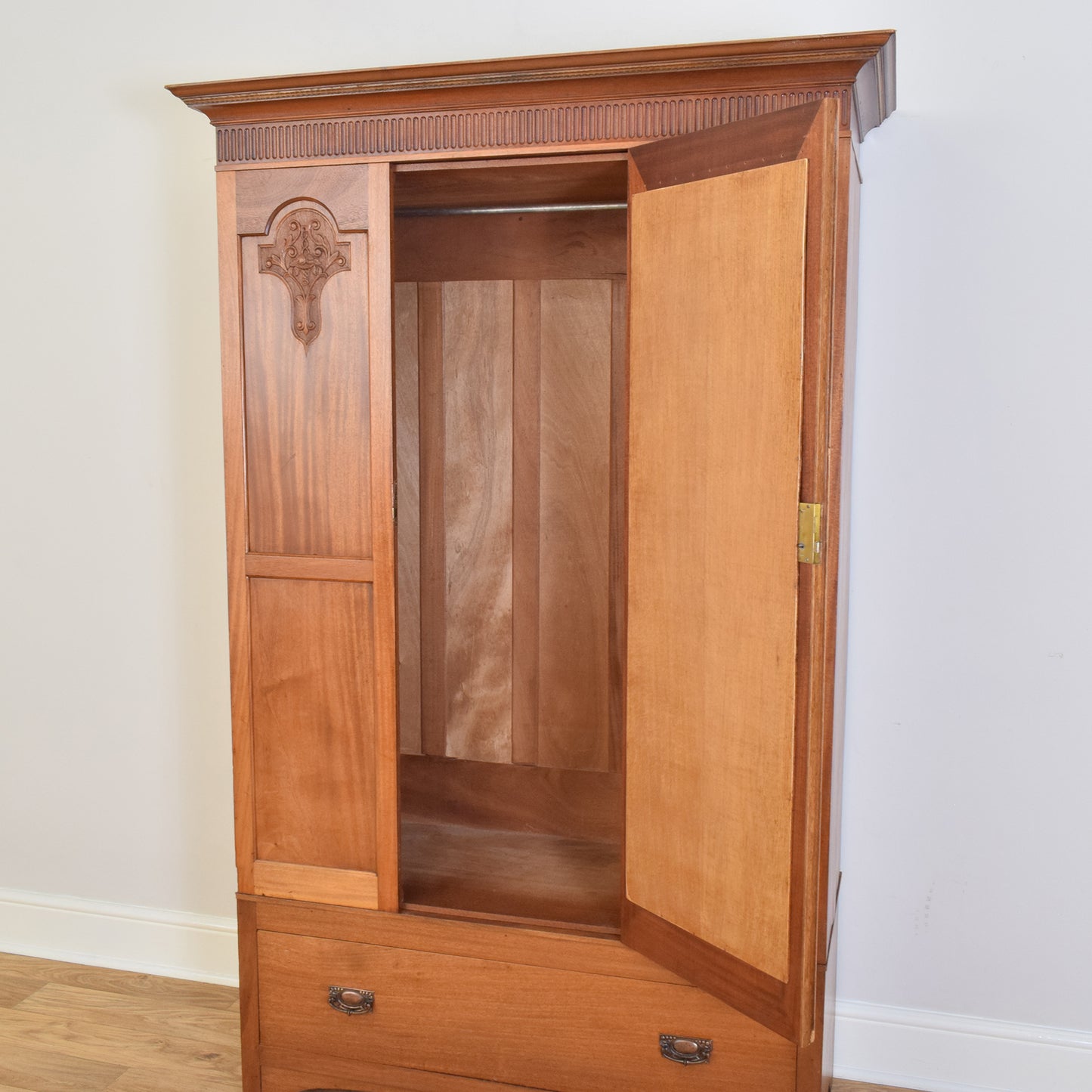 Edwardian Mahogany Wardrobe
