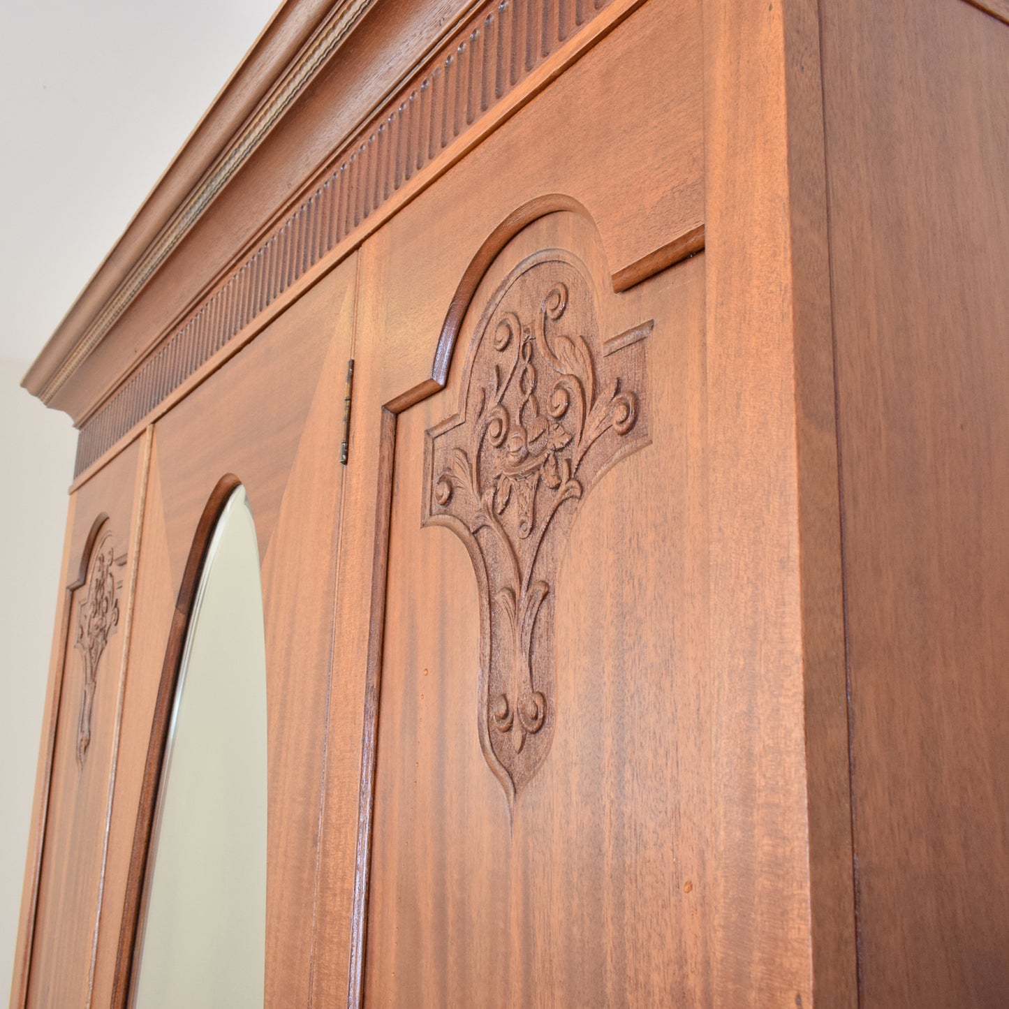 Edwardian Mahogany Wardrobe