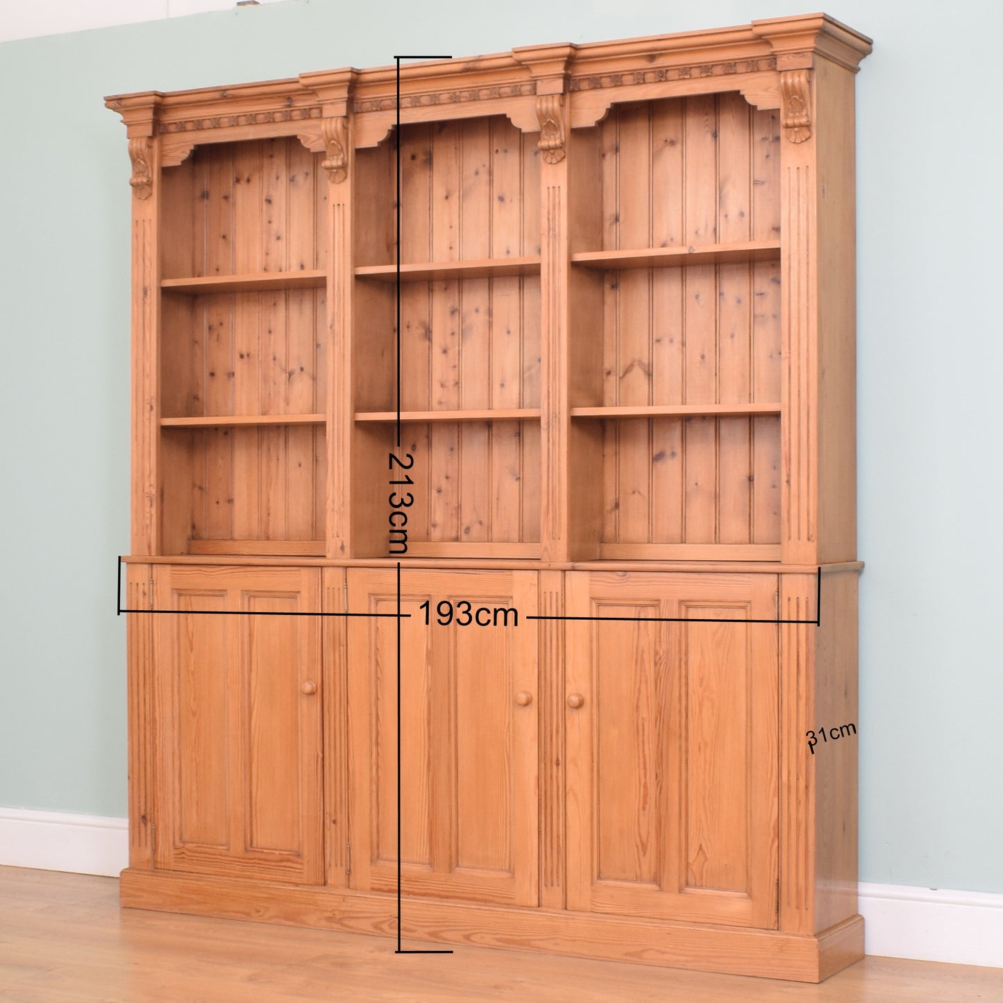 Large Pine Bookcase