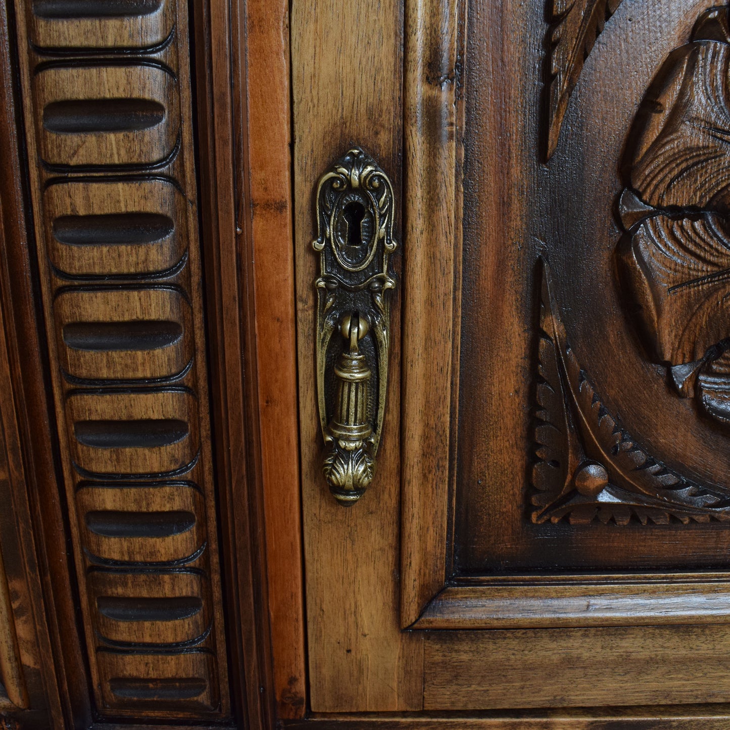 20th Century Carved Oak Cabinet