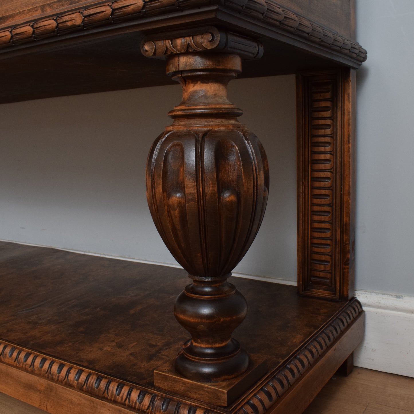 20th Century Carved Oak Cabinet