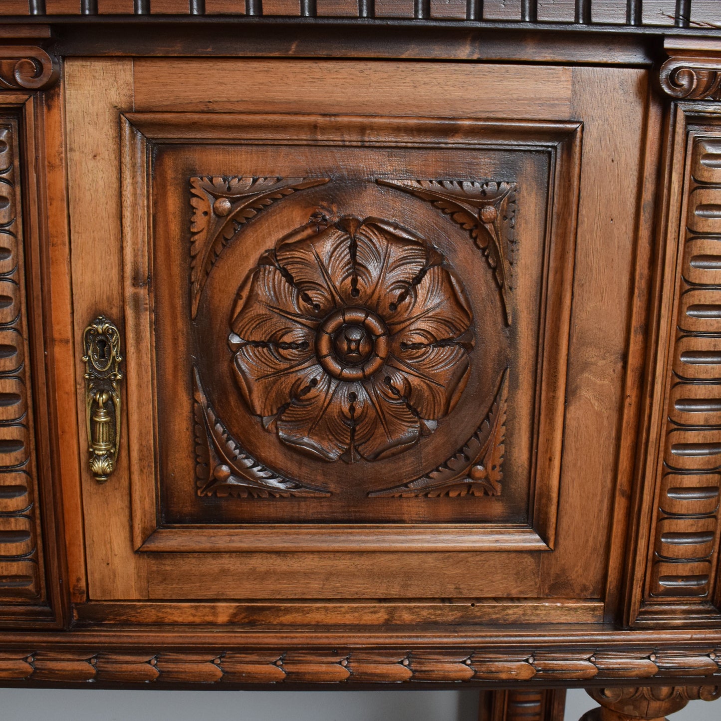 20th Century Carved Oak Cabinet
