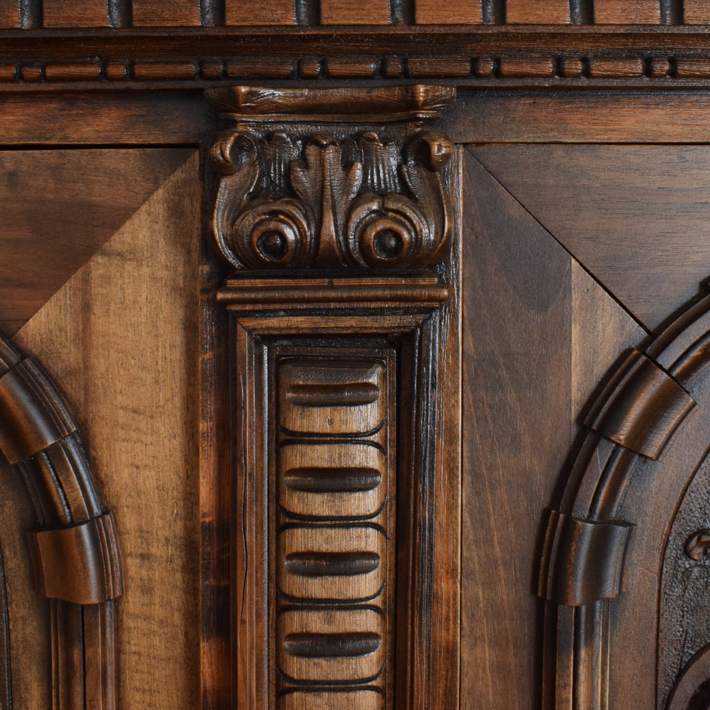 20th Century Carved Oak Cabinet