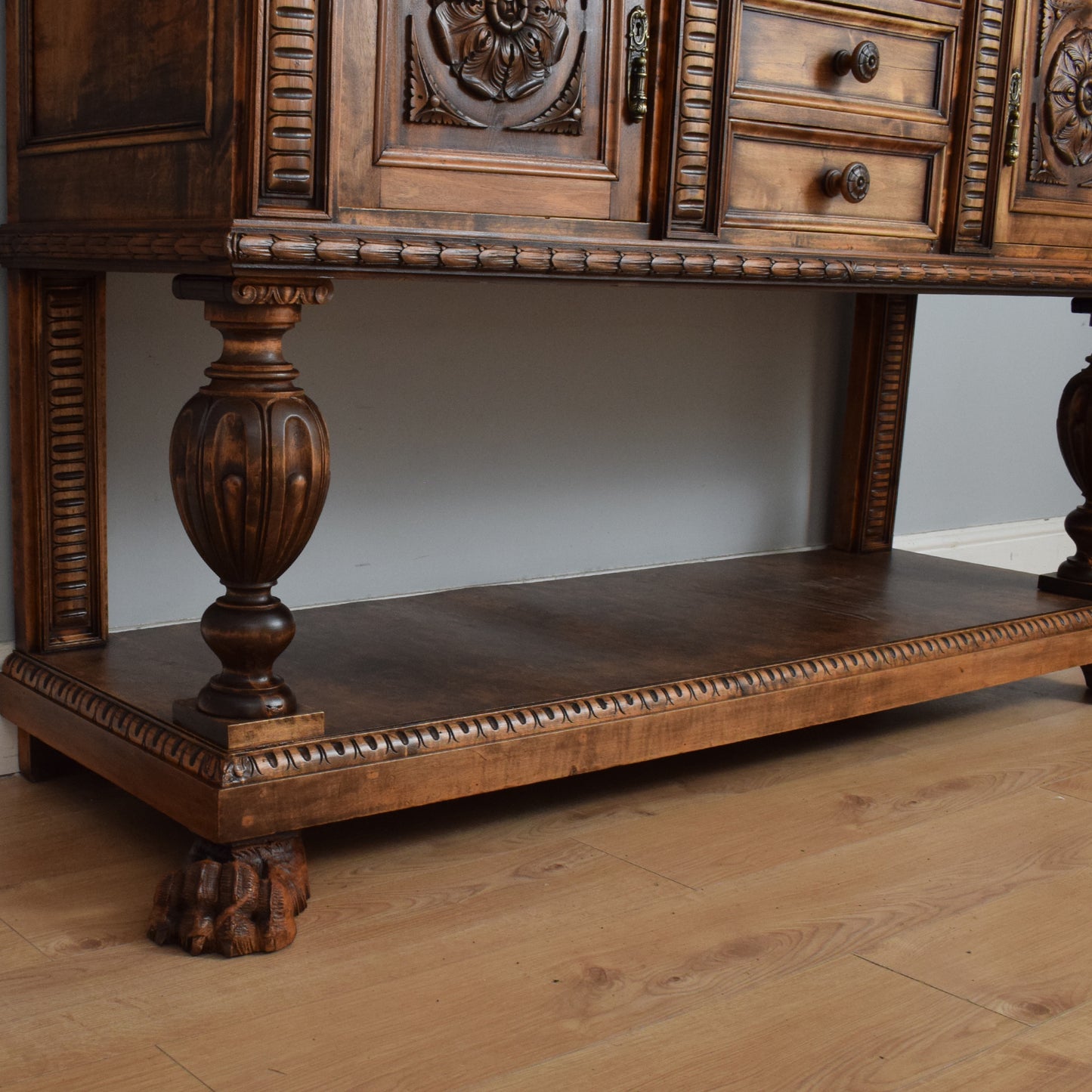 20th Century Carved Oak Cabinet