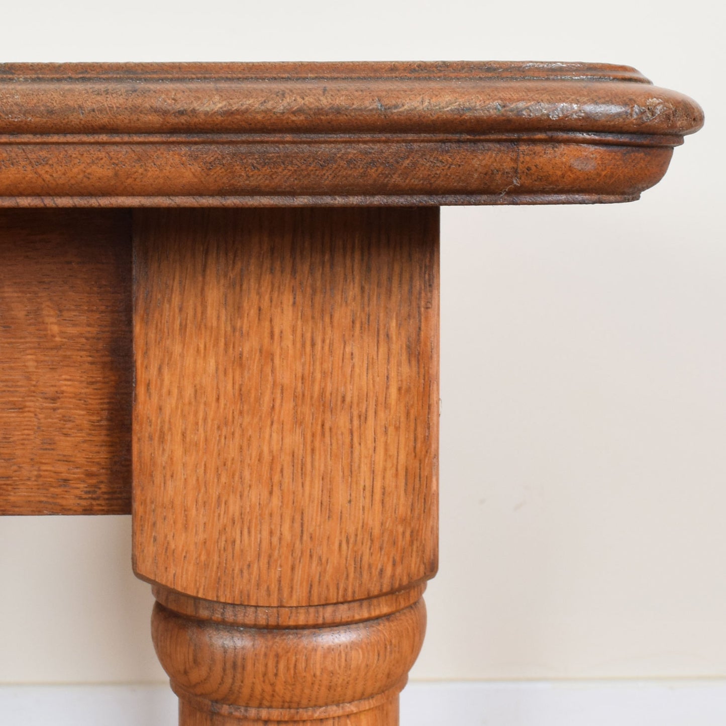 Restored Oak Table and Eight Chairs