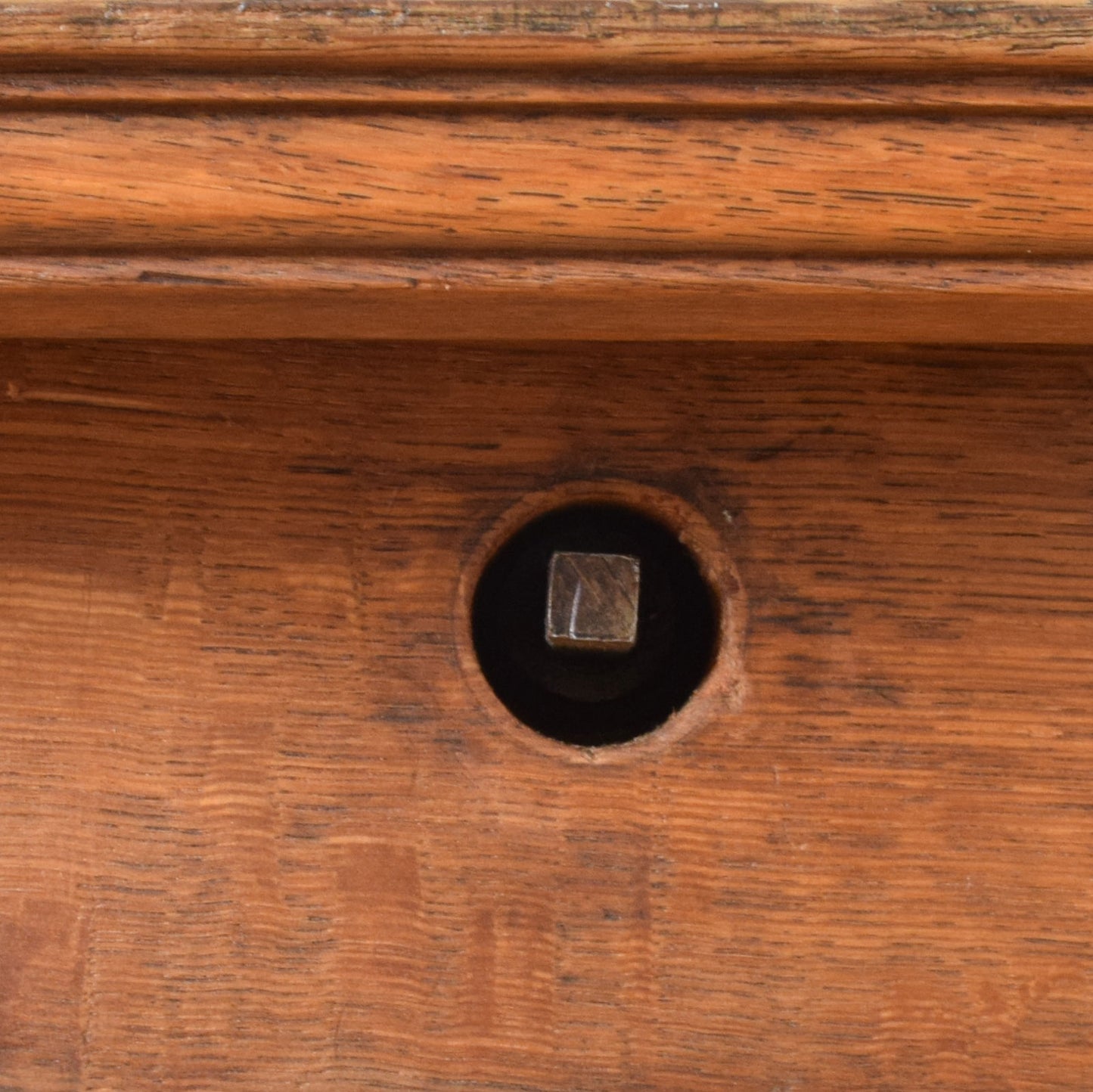 Restored Oak Table and Eight Chairs