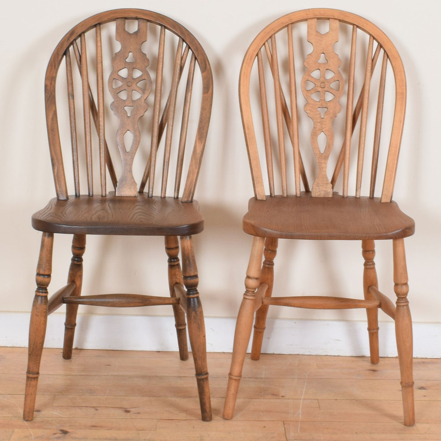 Restored Oak Table and Eight Chairs