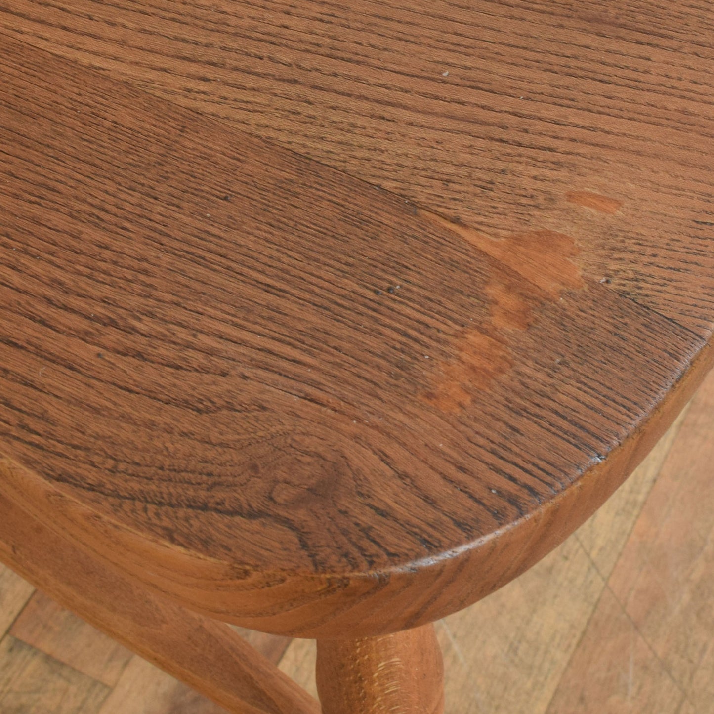 Restored Oak Table and Eight Chairs