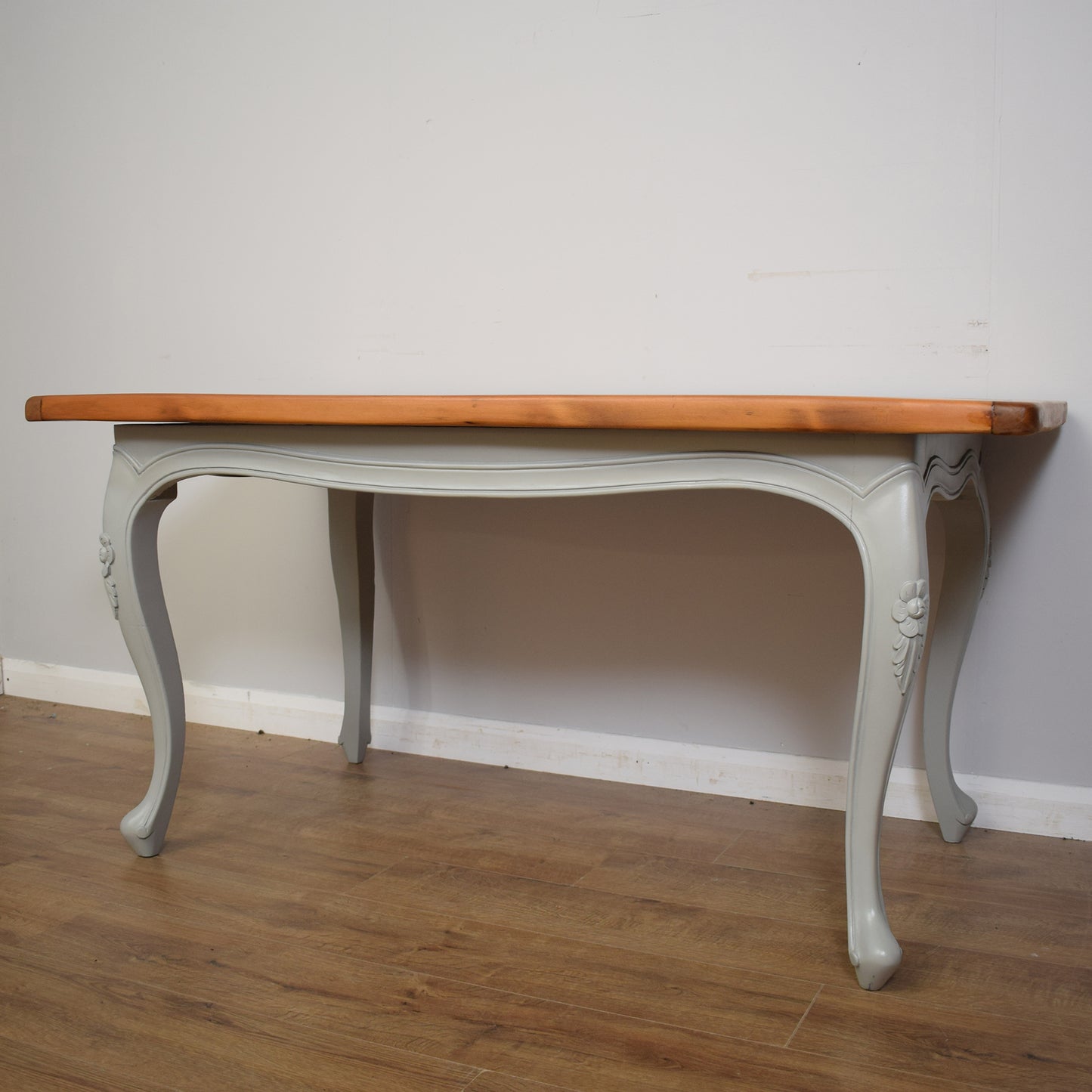 Painted French Table and Four Chairs