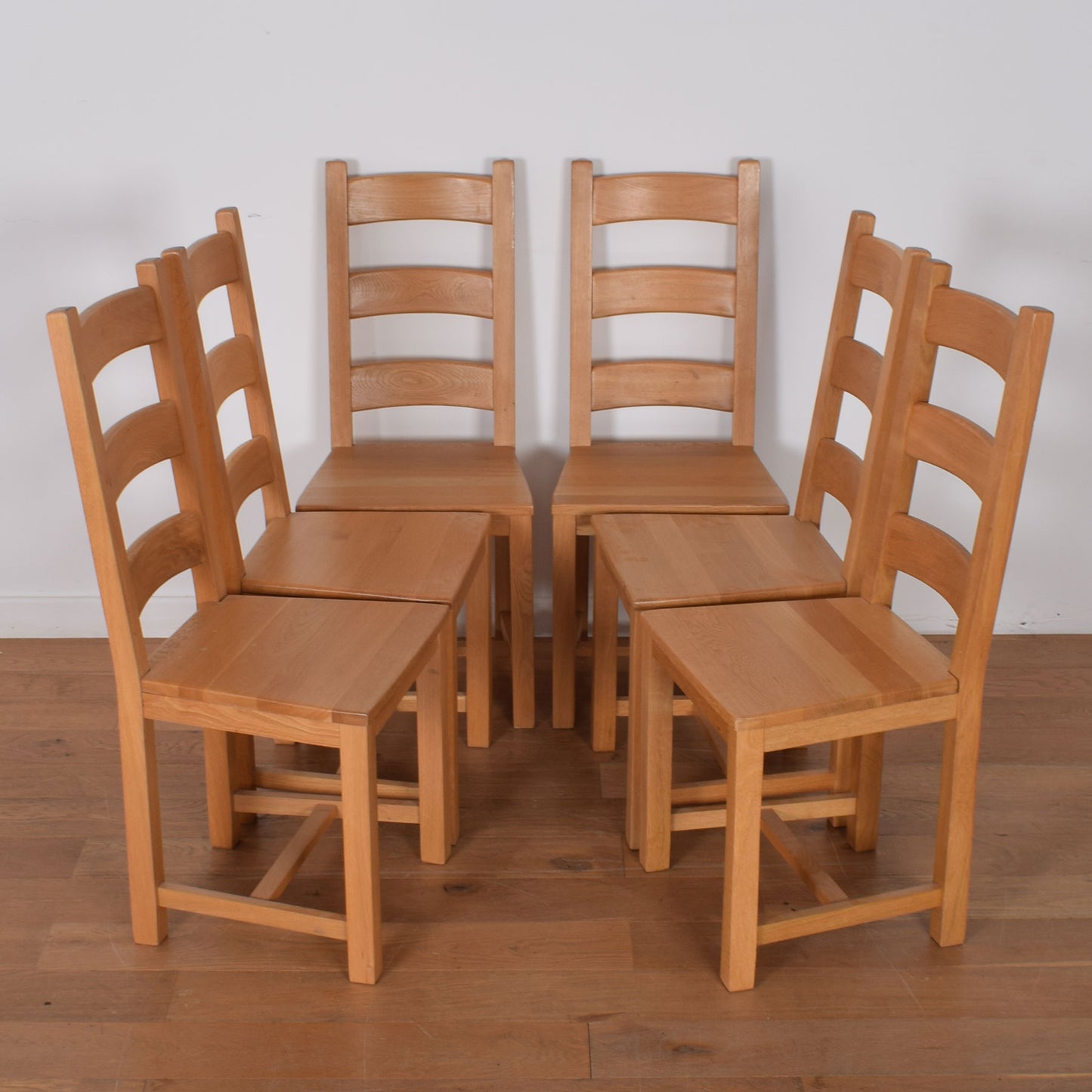 Light Oak Table with Six Chairs